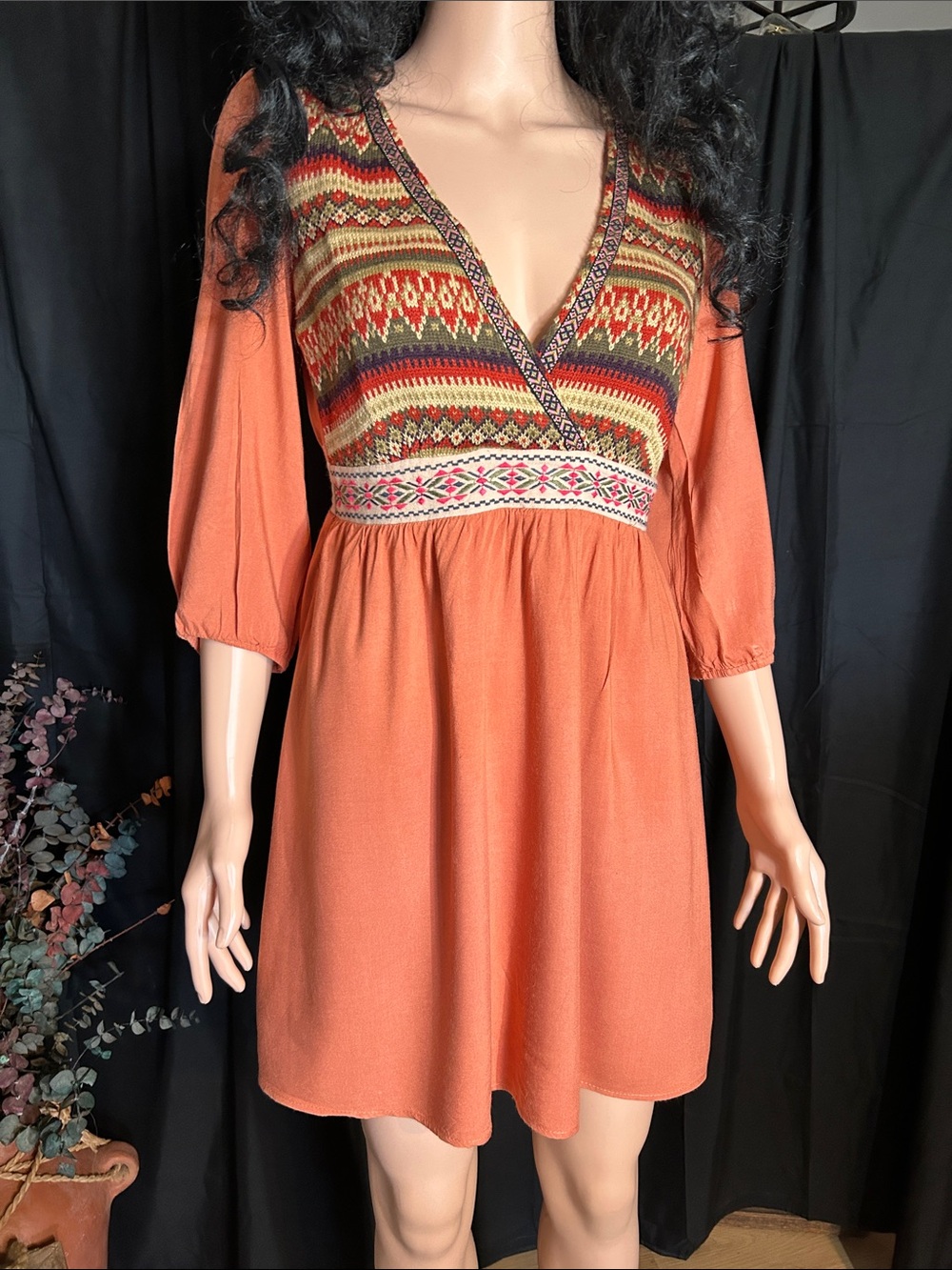 NORDSTROM FLYING TOMATO BOHO DRESS M